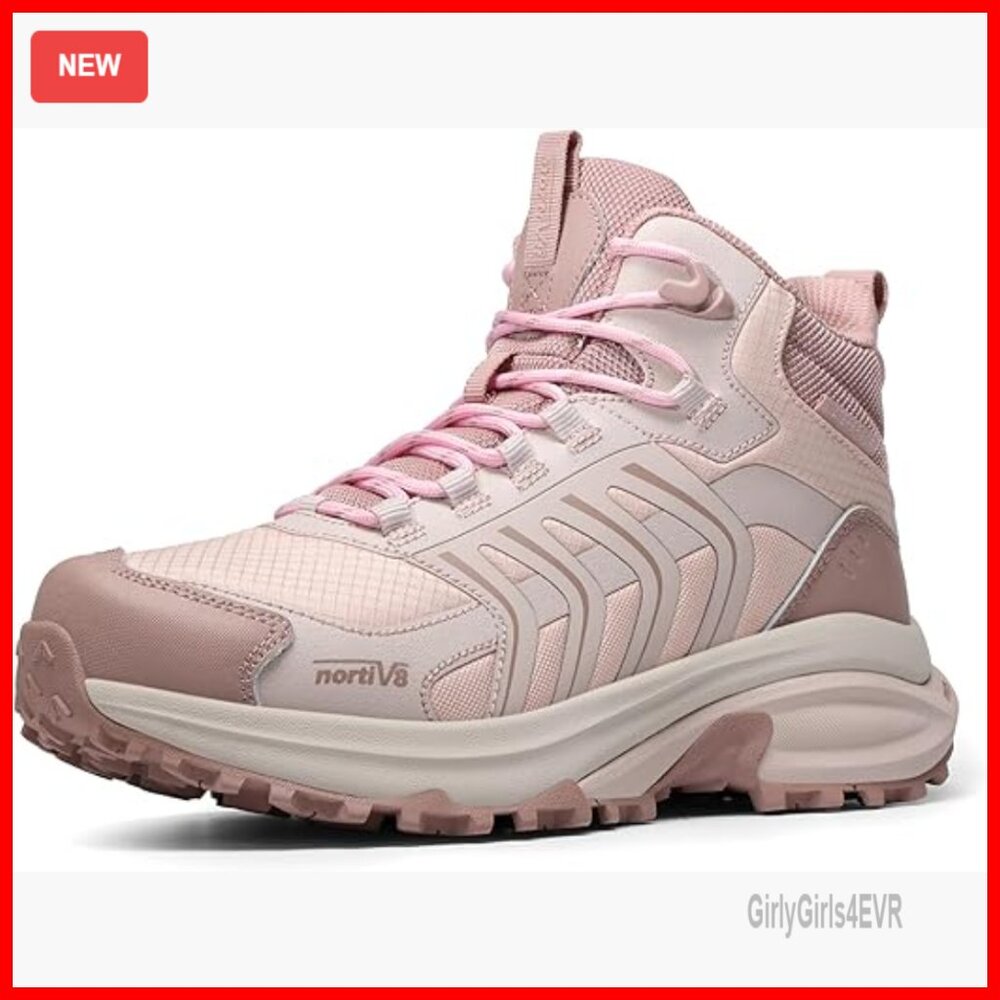 Women's Waterproof Hiking Boots Lightweight Non-Slip Ankle Boots Outdoor